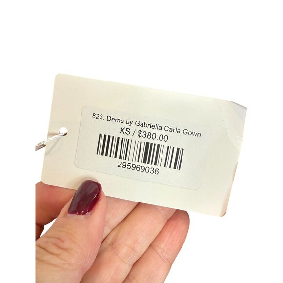 Deme by Gabriella RED Carla Off Shoulder Maxi Gown - Size XS - Picture 3 of 11